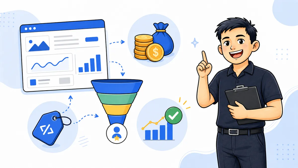Ilustrasi Habib Hidayat menjelaskan CPA sebagai biaya per action yang perlu dikaitkan dengan kualitas conversion